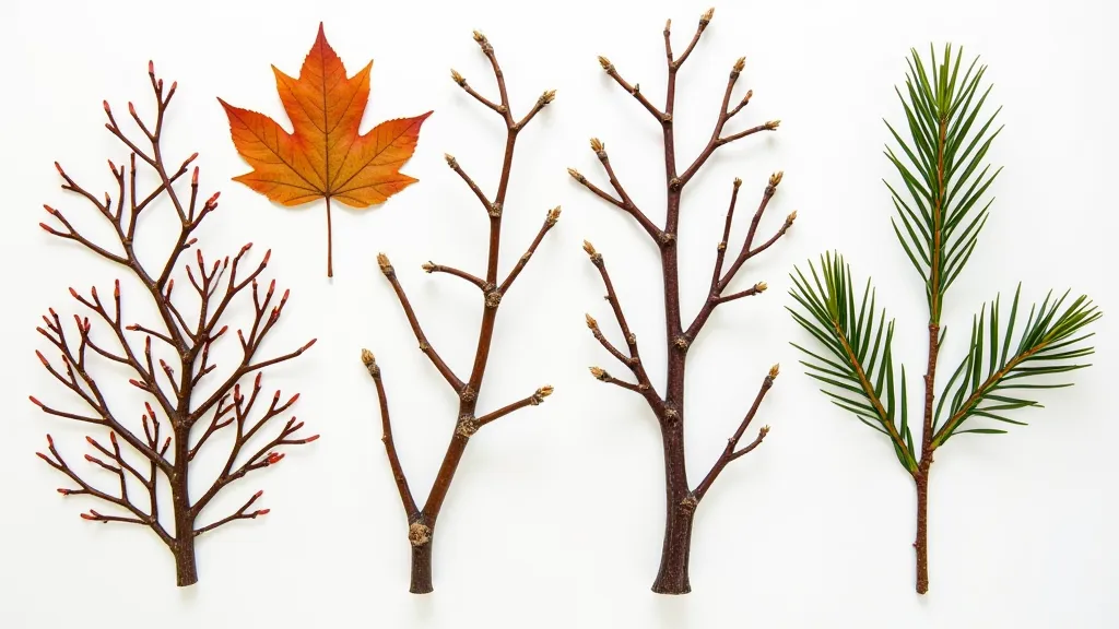 Variety of branches and twigs for Ikebana