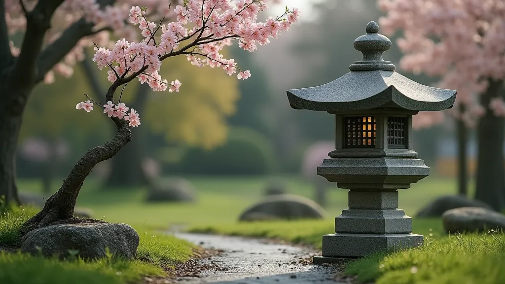 A peaceful Japanese garden scene.