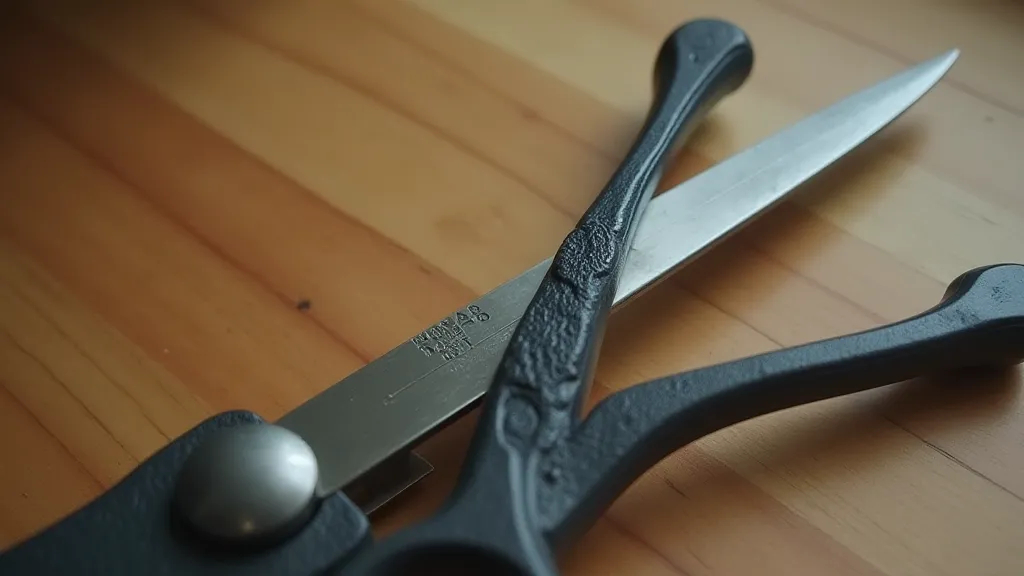 Close-up of Japanese Ikebana scissors