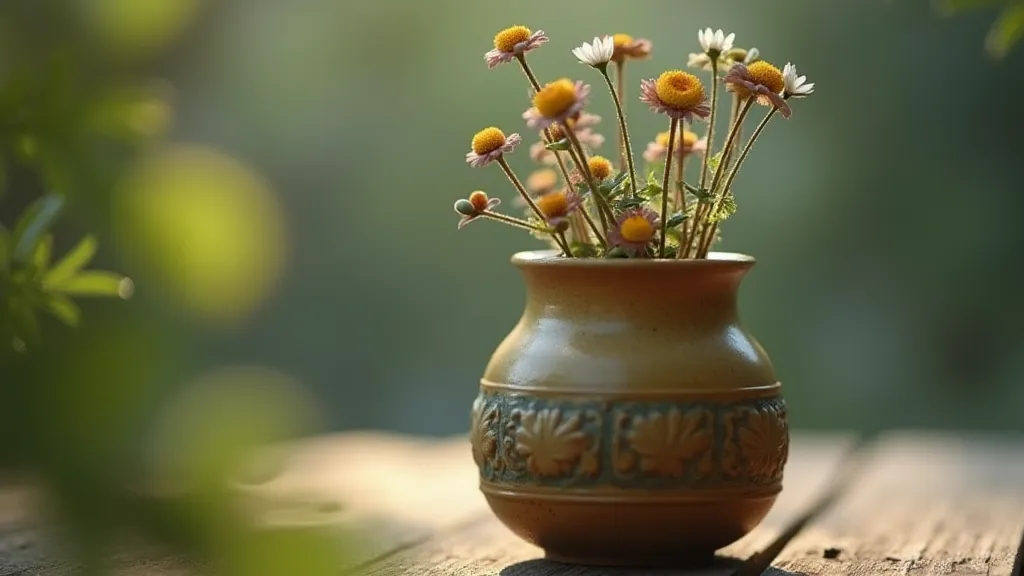 Kenzan in a vase