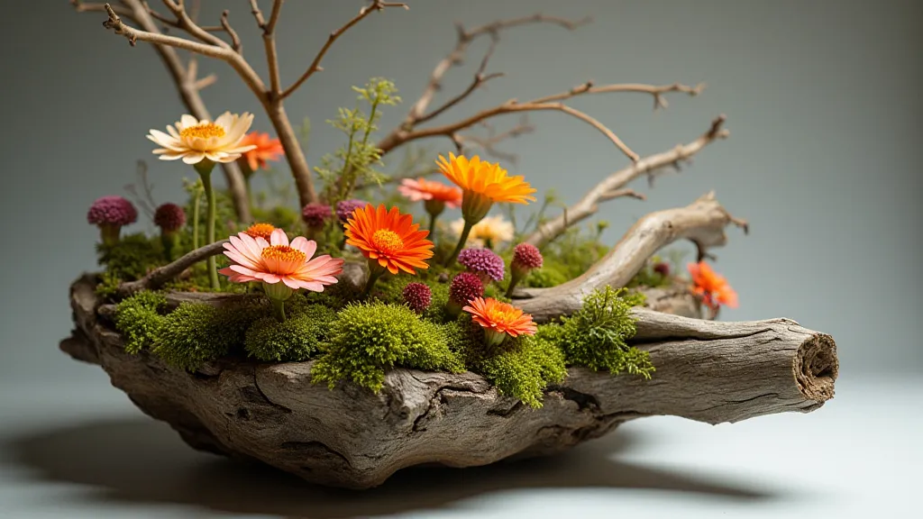 A Sogetsu Ikebana arrangement