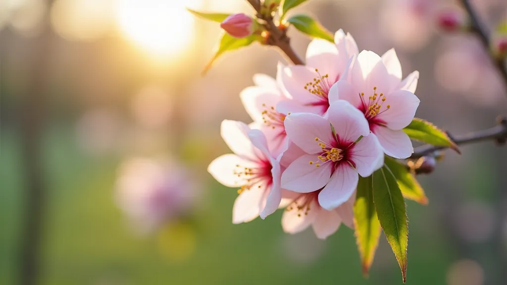Cherry blossoms in full bloom